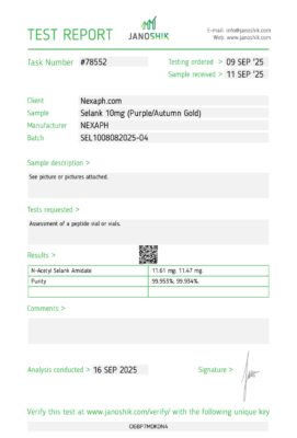 N-Acetyl Selank Amidate 10mg for sale online in USA